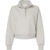 Custom Womens 10 oz. Heavyweight Half-Zip Pullover Vintage Heather Grey