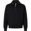 Custom Unisex 10 oz Quarter-Zip Pullover Sweatshirt Black