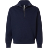 Custom Unisex 10 oz Quarter-Zip Pullover Sweatshirt Navy