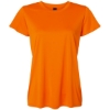 Custom Womens Pro-Lock Performance T-Shirt Neon Orange