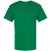 Custom Mens Gold Soft Touch T-Shirt Fine Kelly Green