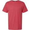 Custom Mens Gold Soft Touch T-Shirt Heather Red