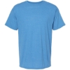Custom Mens Gold Soft Touch T-Shirt Heather Turquoise