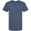 Custom Mens Gold Soft Touch T-Shirt Indigo Blue