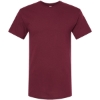 Custom Mens Gold Soft Touch T-Shirt Maroon