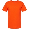 Custom Mens Gold Soft Touch T-Shirt Orange