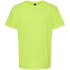 Custom Mens Gold Soft Touch T-Shirt Safety Green