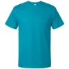 Custom Mens Gold Soft Touch T-Shirt Tropical Blue
