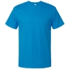 Custom Mens Gold Soft Touch T-Shirt Turquoise