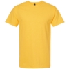 Custom Mens Gold Soft Touch T-Shirt Yellow