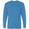 Custom Mens B-Tech Cotton-Feel Long Sleeve T-Shirt Columbia Blue