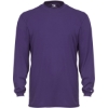 Custom Mens B-Tech Cotton-Feel Long Sleeve T-Shirt Purple