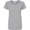 Custom Womens Gold Soft Touch T-Shirt Athletic Grey