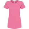 Custom Womens Gold Soft Touch T-Shirt Azalea