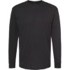 Custom Unisex Gold Soft Touch Long Sleeve T-Shirt Black