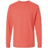 Custom Unisex Gold Soft Touch Long Sleeve T-Shirt Heather Coral
