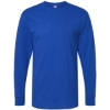 Custom Unisex Gold Soft Touch Long Sleeve T-Shirt Royal