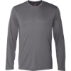 Custom Unisex Cool DRI® Long Sleeve Performance T-Shirt Graphite