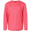 Custom Youth Pro-Lock Performance Long Sleeve T-Shirt Bright Pink