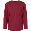 Custom Youth Pro-Lock Performance Long Sleeve T-Shirt Cardinal