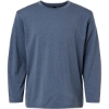 Custom Youth Pro-Lock Performance Long Sleeve T-Shirt Heather Navy