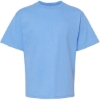 Custom Youth Gold Soft Touch T-Shirt Carolina Blue
