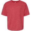 Custom Youth Gold Soft Touch T-Shirt Heather Red