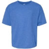 Custom Youth Gold Soft Touch T-Shirt Heather Royal
