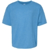 Custom Youth Gold Soft Touch T-Shirt Heather Turquoise