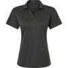 Custom Womens Pro-Lock Performance Mélange Polo Black Melange