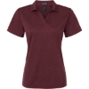 Custom Womens Pro-Lock Performance Mélange Polo Maroon Melange