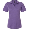 Custom Womens Pro-Lock Performance Mélange Polo Violet Melange