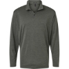 Custom Mens Pro-Lock Performance Mélange Quarter-Zip Pullover Charcoal Melange