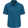 Custom Womens Poplin Airflow Cook Shirt with OilBlok Teal