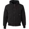 Custom Mens Cheyenne Boulder Cloth™ Hooded Jacket with Tricot Quilt Lining Black