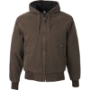Custom Mens Tall Cheyenne Boulder Cloth™ Hooded Jacket with Tricot Quilt Lining Tobacco