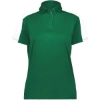 Custom Womens Two-Tone Vital Polo Dark Green/ White