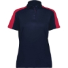 Custom Womens Two-Tone Vital Polo Navy/ Scarlet