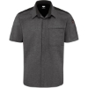 Custom Poplin Airflow Cook Shirt with OilBlok Charcoal/ Black