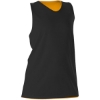 Custom Womens Reversible Racerback Tank Black/ Gold