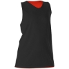 Custom Womens Reversible Racerback Tank Black/ Orange