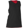Custom Womens Reversible Racerback Tank Black/ Red