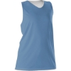 Custom Womens Reversible Racerback Tank Columbia Blue/ White