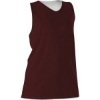 Custom Womens Reversible Racerback Tank Maroon/ White