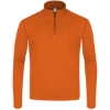 Custom Mens Quarter-Zip Pullover Burnt Orange