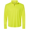 Custom Mens Quarter-Zip Pullover Safety Yellow