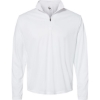 Custom Mens Quarter-Zip Pullover White