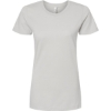 Custom Womens Premium Cotton T-Shirt Silver