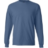 Custom Unisex Beefy-T® Long Sleeve T-Shirt Denim Blue