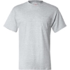 Custom Mens Beefy-T® Pocket T-Shirt Ash